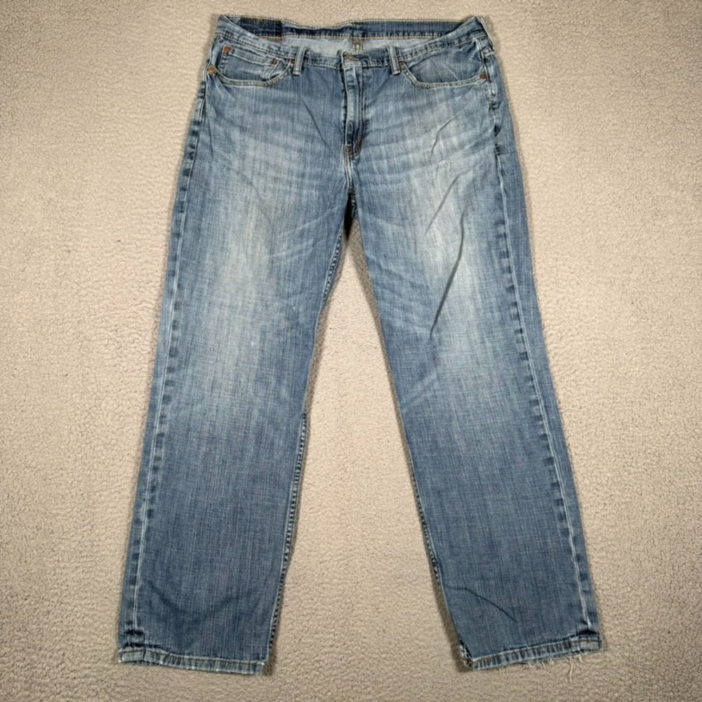 Levis Jeans Mens 36x30 Blue 514 Straight Fit Denim Casual Preppy Workwear Logo